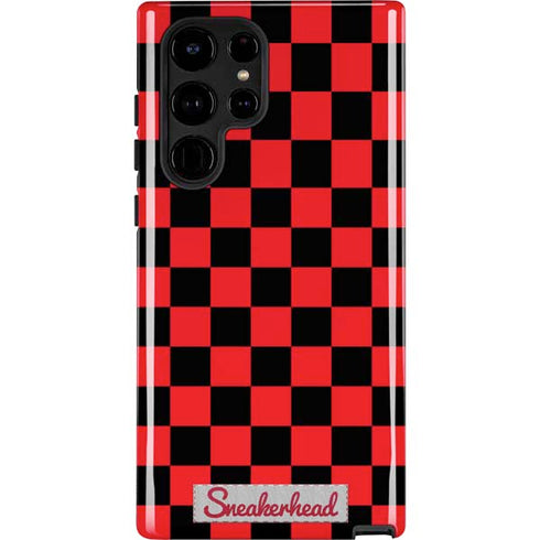 Sneakerhead Red Checkered Galaxy S25 Ultra Impact Case